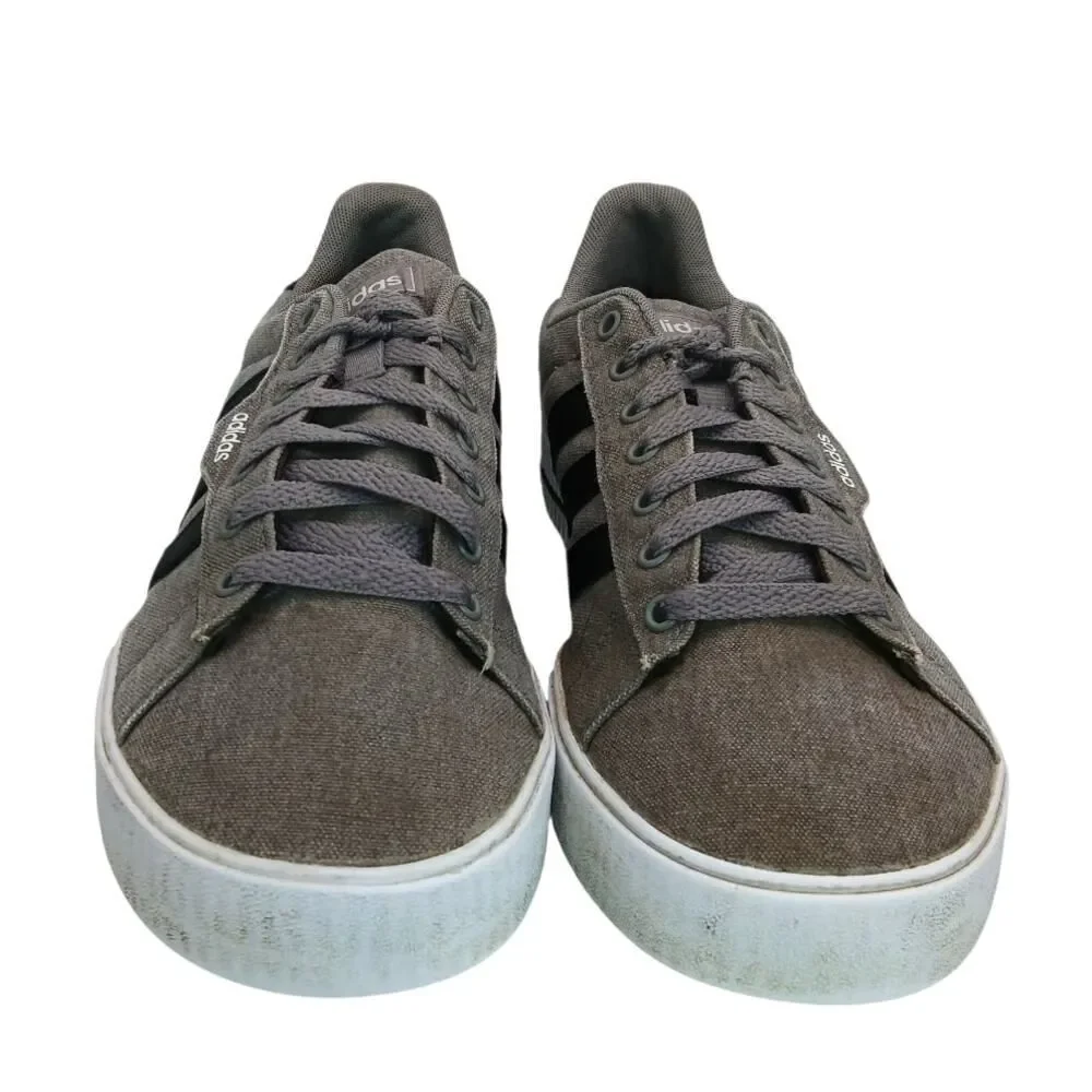 Adidas Daily 3.0 Men's Gray & Black Casual Dress Sneakers - Size: 8 1/2